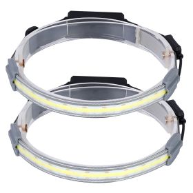 3-Mode LED Headlamp Rear Light USB Rechargeable IPX4 Waterproof Headlight Hand-Free Fishing LED Strip For Fishing Camping Hiking Running