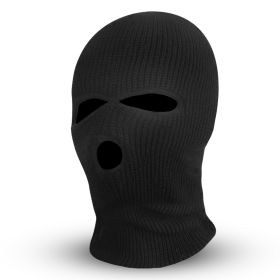 Balaclava Face Mask 3-Hole Knitted Windproof Ski Mask Full Face Cover Winter Mask