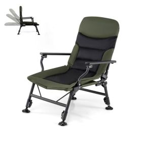 Foldable Fishing Chair for Adults with Armrest for Camping/Trip