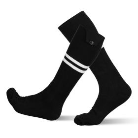 Heated Socks for Men Women Electric Heating Socks with APP Control 5000mAh Battery Rechargeable(ermal Socks Winter Warm Socks for Skiing Hiking Camp (Option: Black)