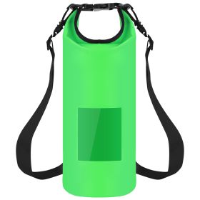 Floating Waterproof Dry Bag Floating Dry Sacks with Observable Window 20L Roll Top Lightweight Dry Storage Bag for Kayaking Rafting Boating Swimming C (Option: 20L_Green)